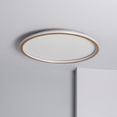 Plafonnier LED Rond Métal CCT Sélectionnable Allharo 36W Ø600 mm