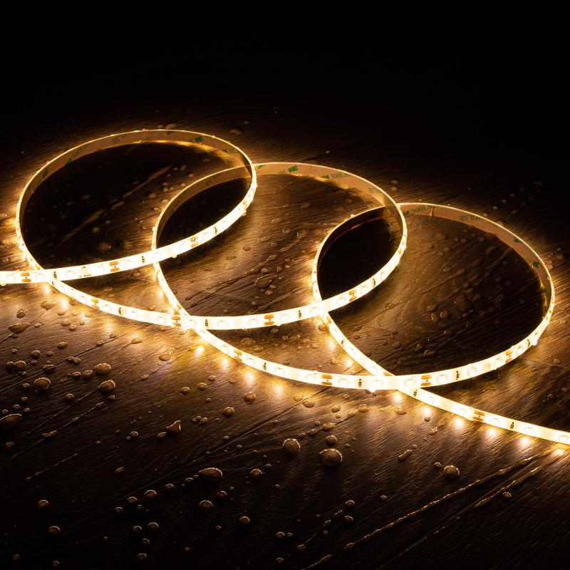 Product van LED Strip 12V DC SMD2835 60LED/m 5m IP65 Breedte 8mm In te korten om de 5cm