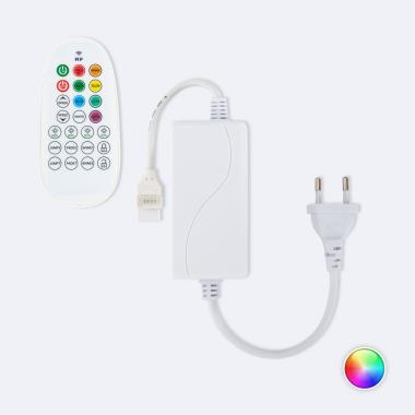 Controller für LED-Streifen RGB 220V AC SMD Silikone FLEX mit RF-Fernbedienung