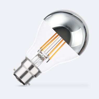 LED Filamentní Žárovka B22 8W 800 lm A60 Chrome Reflect