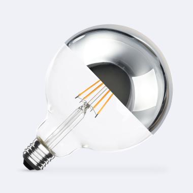 LED-Glühbirne Filament E27 8W 800 lm G125 Chrome Reflect