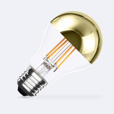 8W E27 A60 Gold Reflect Filament Dimmable LED Bulb 800lm