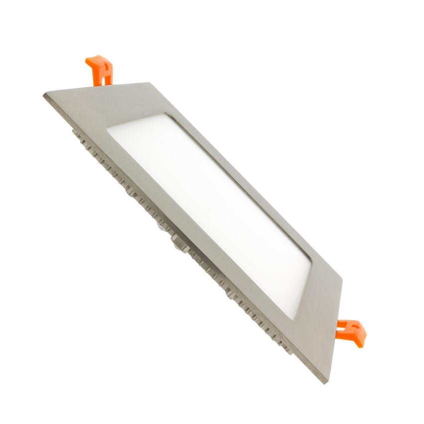 Product van Downlight LED 12W Super Slim Vierkant  Zilver Zaag maat 152x152 mm