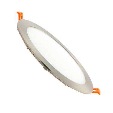 Product van LED Downlight Super Slim Rond 15W Zilver Zaag Maat Ø 185 mm