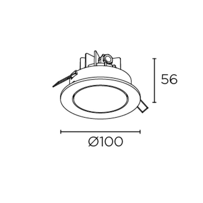 Produkt od Podhledové Downlight LED Svítidlo 6.4W Dako Fixed IP65 LEDS-C4 15-E035-05-CL