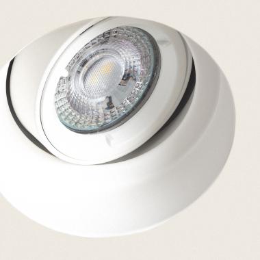 Product of Round Adjustable Trimless Downlight Ring Plaster integration for GU10 LED Bulbs with Ø 90 mm Cut Out