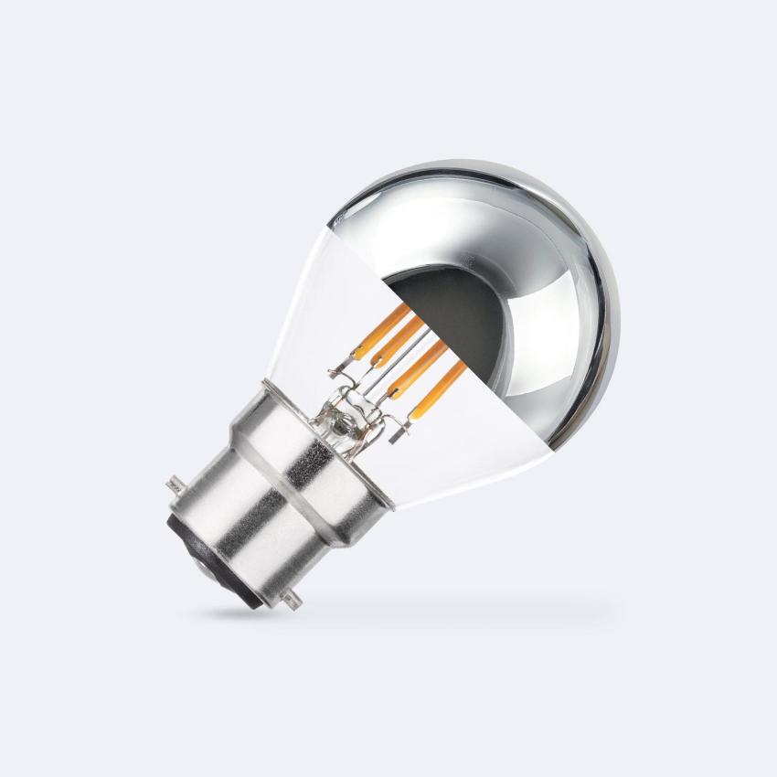 Product van LED Lamp Filament B22 4W 400 lm G45 Chroom Reflect