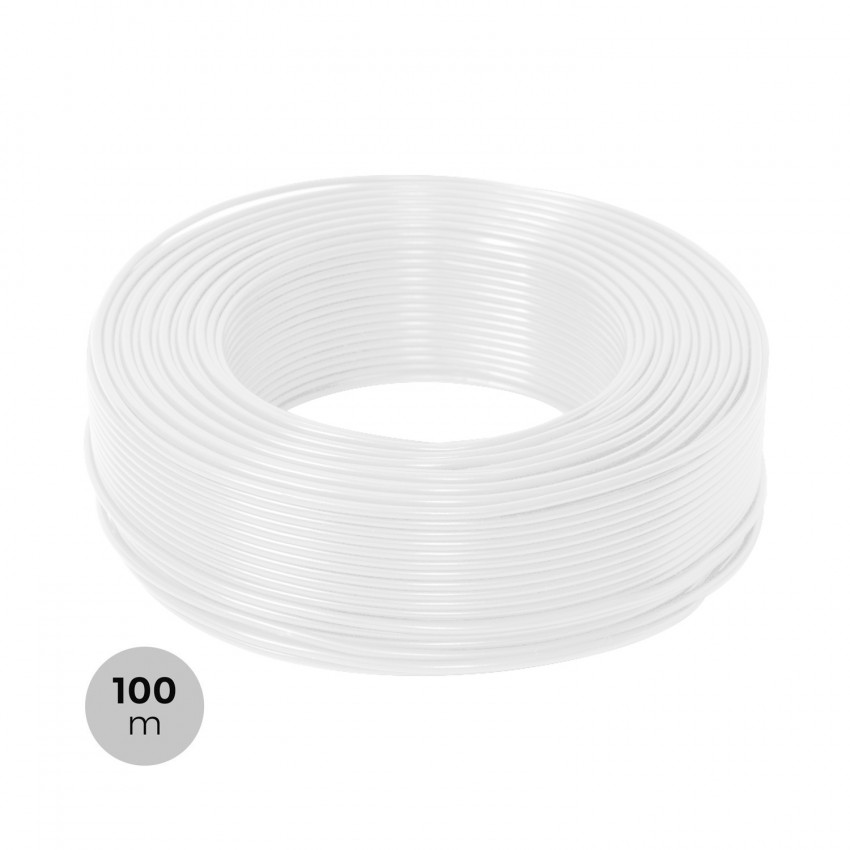 Rollo 100m Cable Flexible Interior 3 x 1.5mm² Blanco 1kv Rv-k