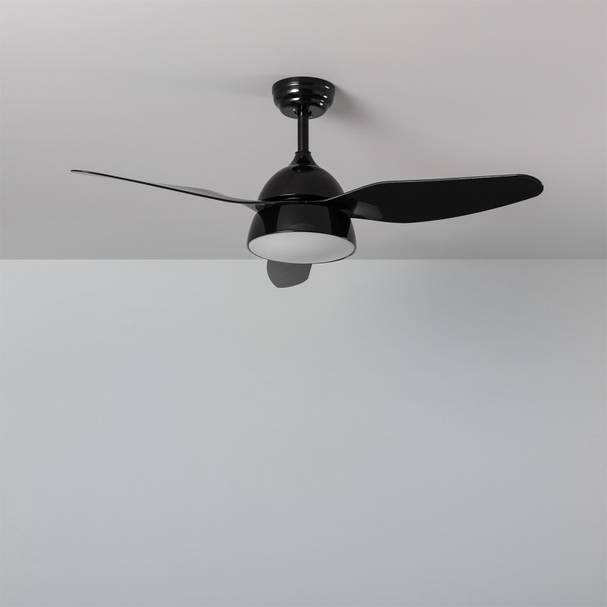 Ventilador de Techo LED Smart Vintage Tº de Color Seleccionable 20W Negro