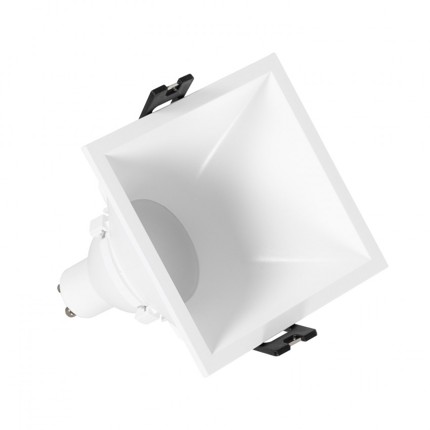 Downlight Eckig 45º GU10 6W Schnitt 85x85 mm Niedriger UGR PC 