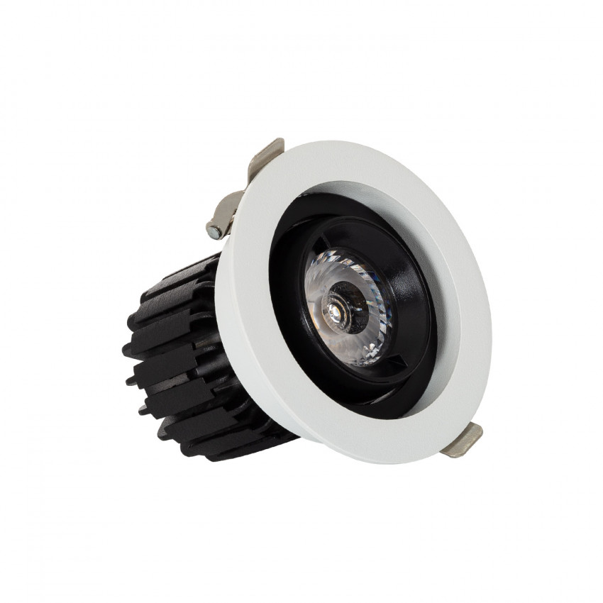 LED-Downlight Strahler 7W COB Schwenkbar 360º Rund Schnitt Ø 80 mm CRI90 Expert Color No Flicker