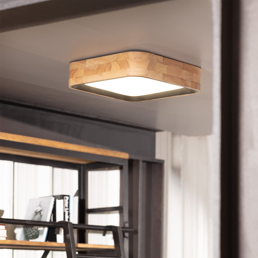 Plafón LED Cuadrado Dari 30W CCT Seleccionable