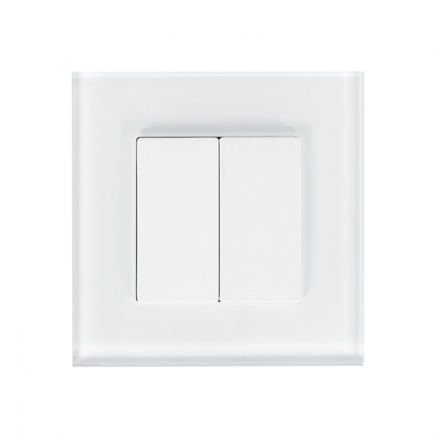 Módulo Tapa Ciega Doble con Marco Cristal Modern