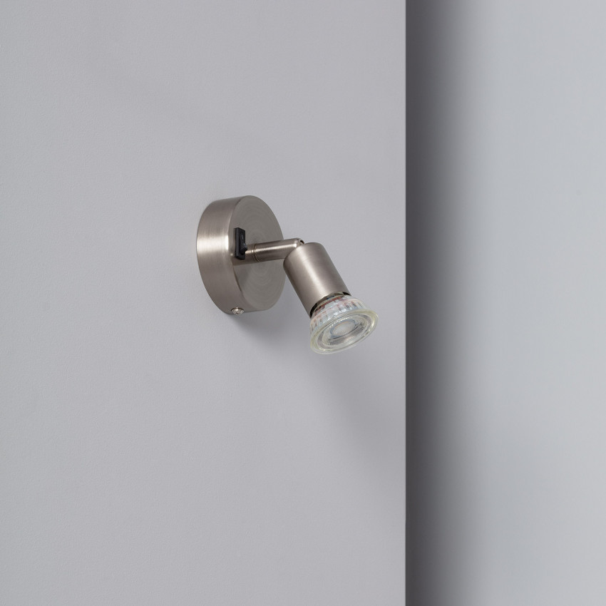 Wandleuchte Ausrichtbar Oasis 1 Spot Silber mit Schalter