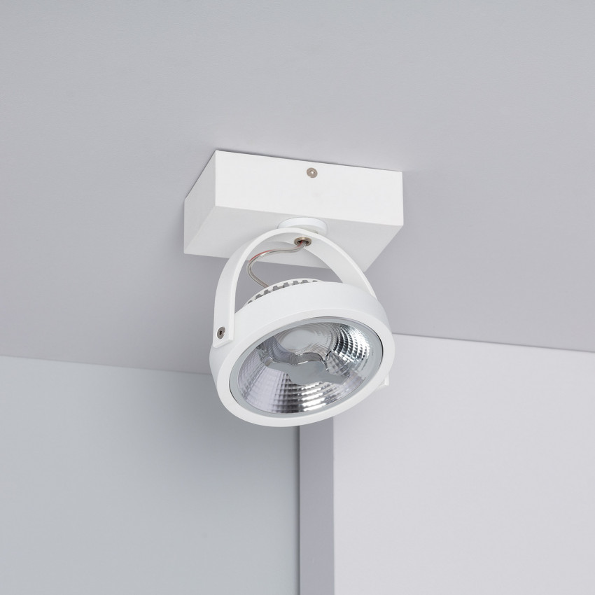 Foto des Produkts: LED-Strahler 15W CREE Oberfläche Schwenkbar AR111 Dimmbar Weiss