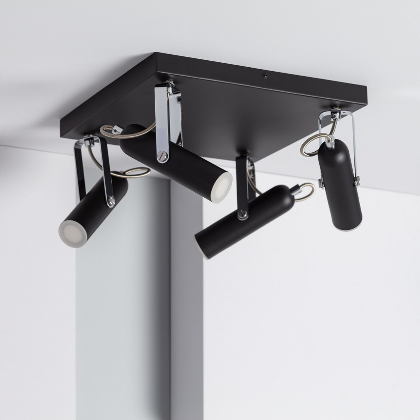 LED-Deckenleuchte Ausrichtbar Bari 4 Spots 16W 