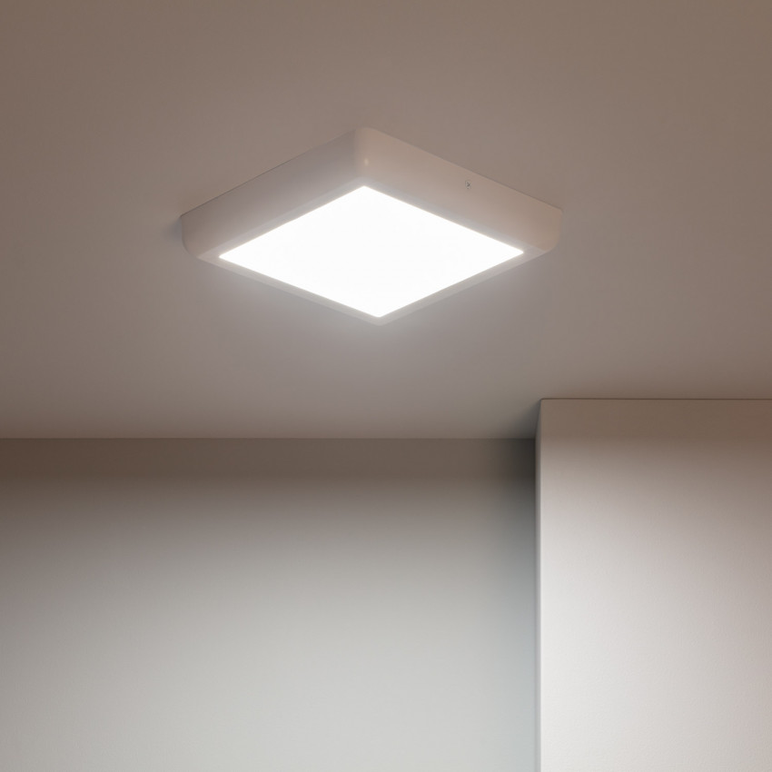 18W Eckige LED-Deckenlampe Weisses Design