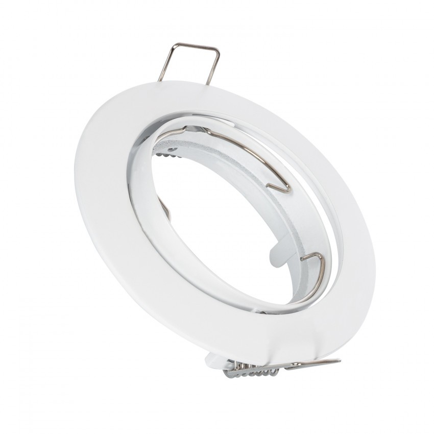 Downlight-Ring Rund Schwenkbar für LED-Glühbirne GU10 / GU5.3  Ø 72 mm