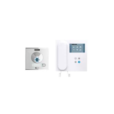 Set Video-Türsprechanlage Automatik 1 Klingel CITY VEO 4,3" DUOX Plus WIFI 1L FERMAX 94411 - Weiß