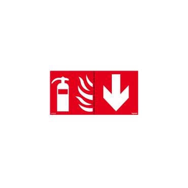 Hinweisschild Brandlöscher LEGRAND 661690 - Rot