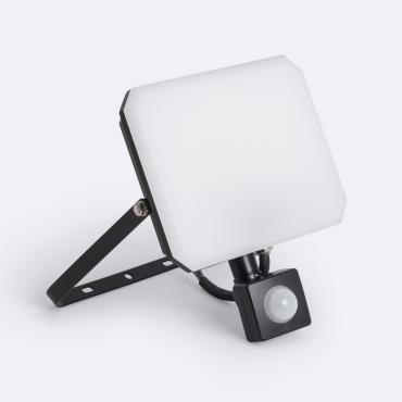 LED Flutlichtstrahler 20W IP65 Schwarz mit PIR-Sensor -