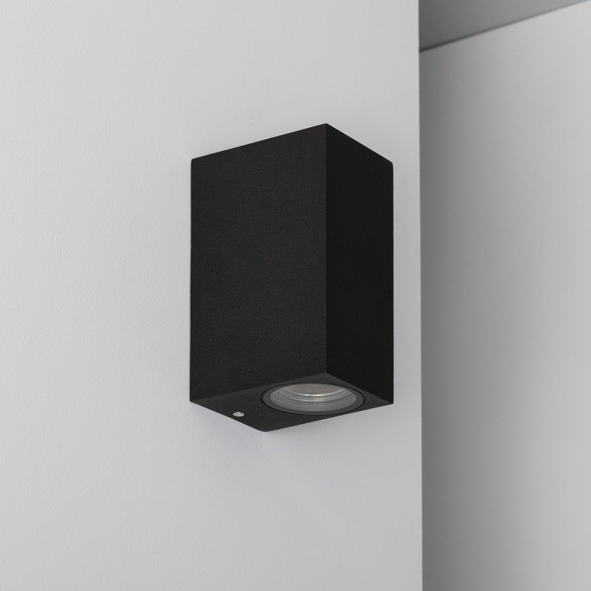Wandleuchte Aussen Aluminium Doppelseitige Beleuchtung Schwarz Miseno