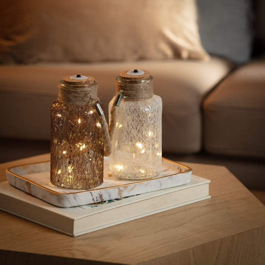 LED-Glasgefäß Firefly 