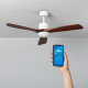 Ventilador de Techo LED Smart Minimal PRO Ultrasilencioso Tº de Color Seleccionable 15W Plata