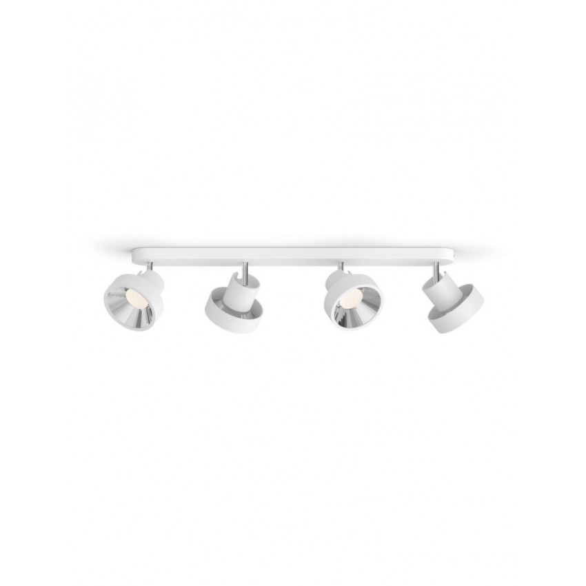 LED-Deckenleuchte mit Vier Spots PHILIPS Bukko 4x4.3W