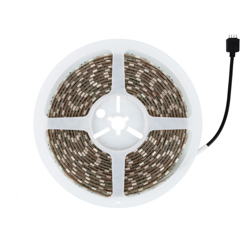 Kit Tira LED RGB 12V DC 60LED/m 5m con Controlador Smart WiFi y Fuente Alimentación