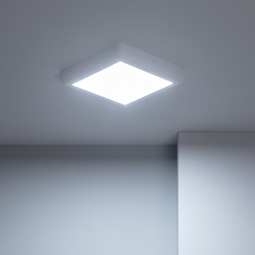18W Eckige LED-Deckenlampe Weisses Design
