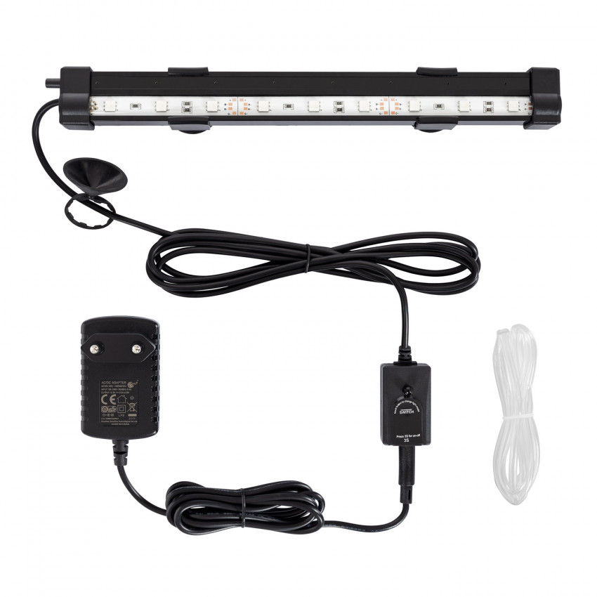 Aquarium-Oxygenator mit LED-Licht RGBW 3W IP68 mit Fernbedienung