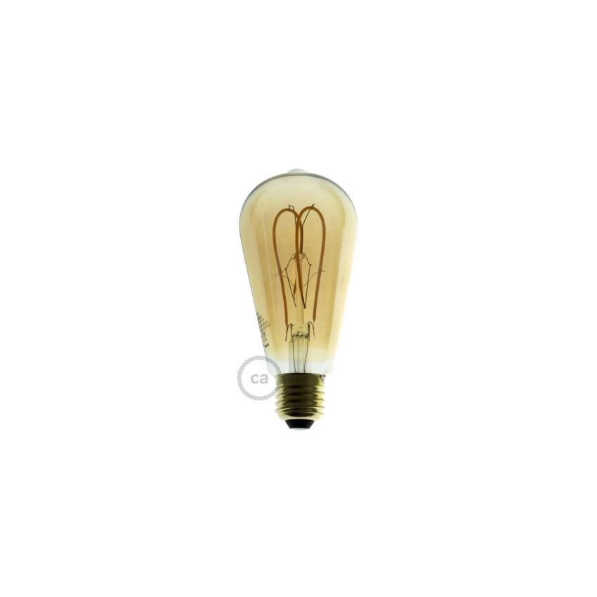 LED Filamentní Žárovka E27 5W 250 lm ST64 Stmívatelná Creative-Cables DL700144 