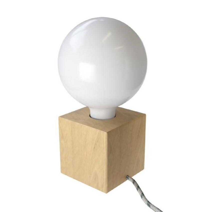 Dřevěná Stolní Lampa Cubetto Creative-Cables ABWLEUTRD54