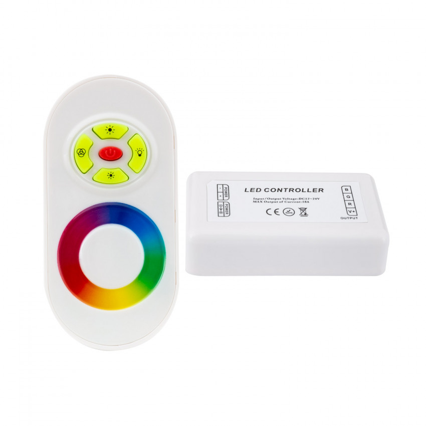 Berührungsschalter RGB 12/24V, Dimmer über RF-Fernbedienung 