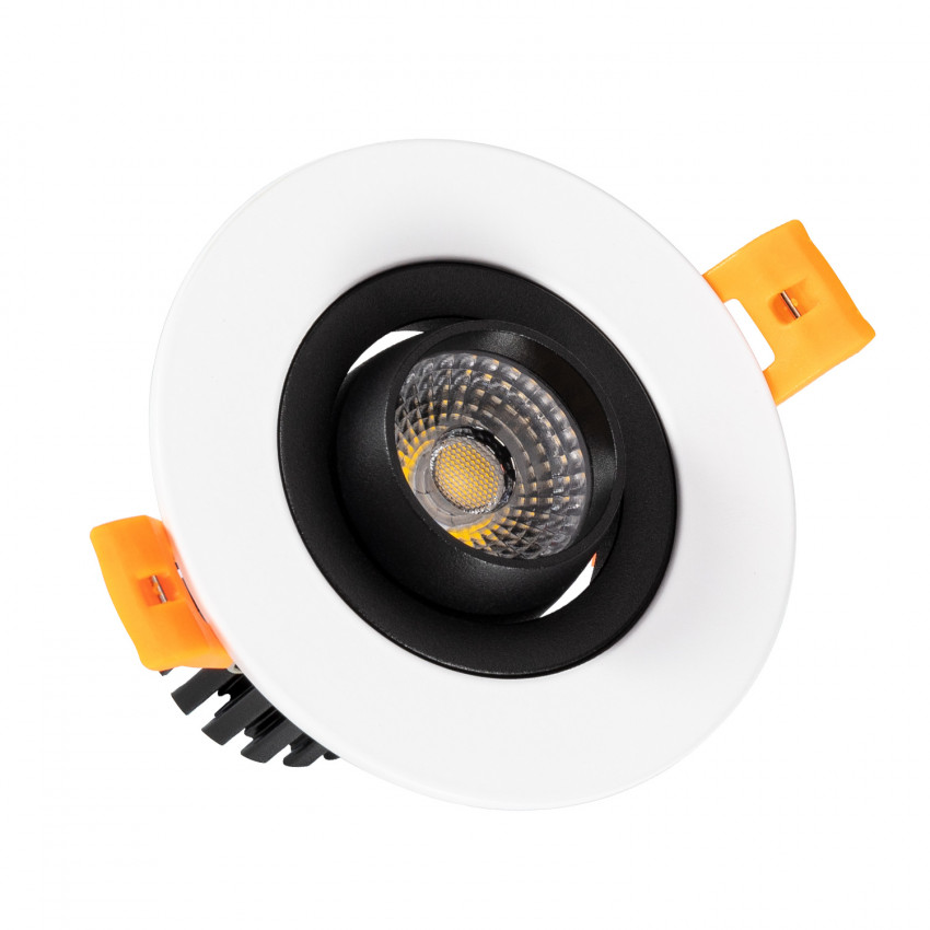 LED-Downlight Strahler 7W COB Schwenkbar 360º Rund Design Schnitt Ø 70 mm