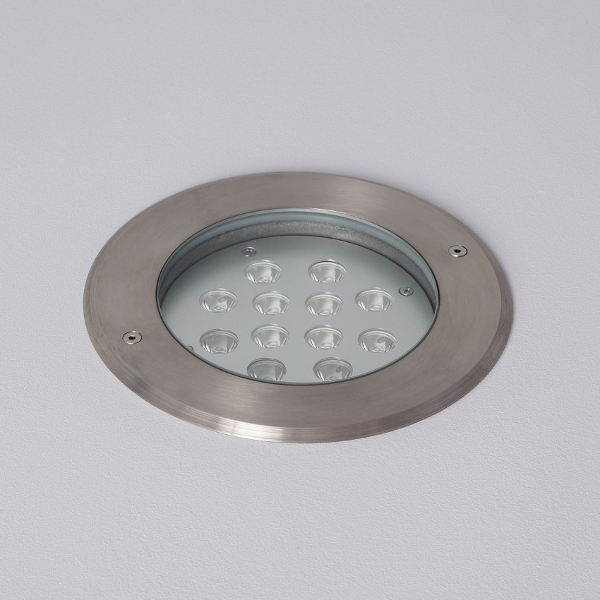LED-Bodeneinbaustrahler Aussen 12W Inox