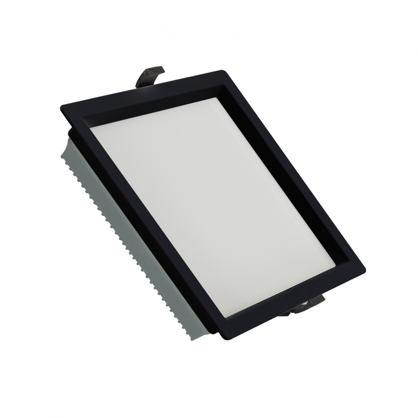 LED-Downlight 40W SAMSUNG New Aero Slim Eckig 130 lm/W (URG17) LIFUD Schwarz Schnitt 230x230mm