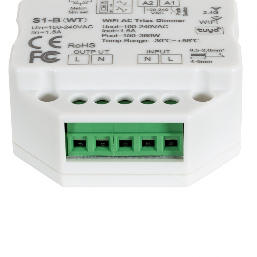 LED Dimmer Triac WiFi Triac RF 1CH 1 5A AC Kompatibel Mit Schalter Ledkia