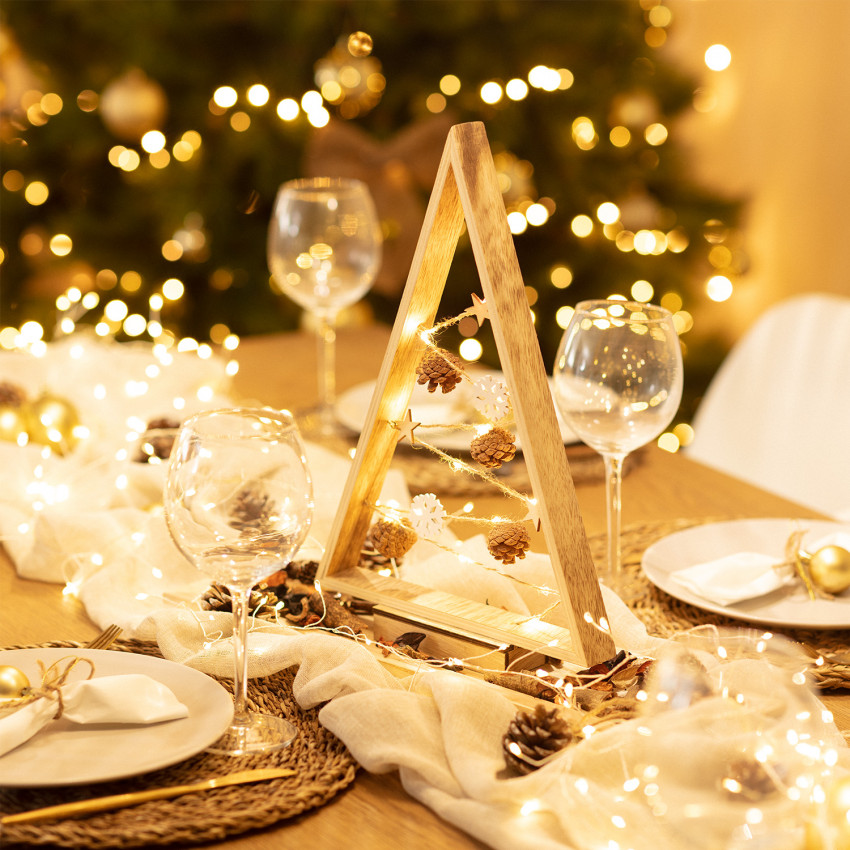 LED-Weihnachtsbaum Golden mit Batterie