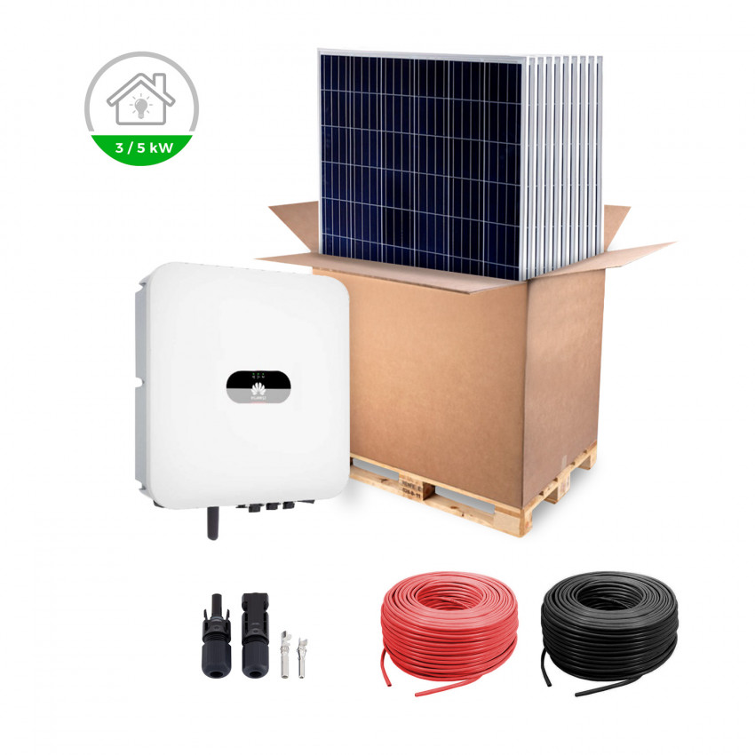 Photovoltaik-Selbstverbraucher-Kit HUAWEI für Haushalte Batterie kompatibel LG 3-5KW