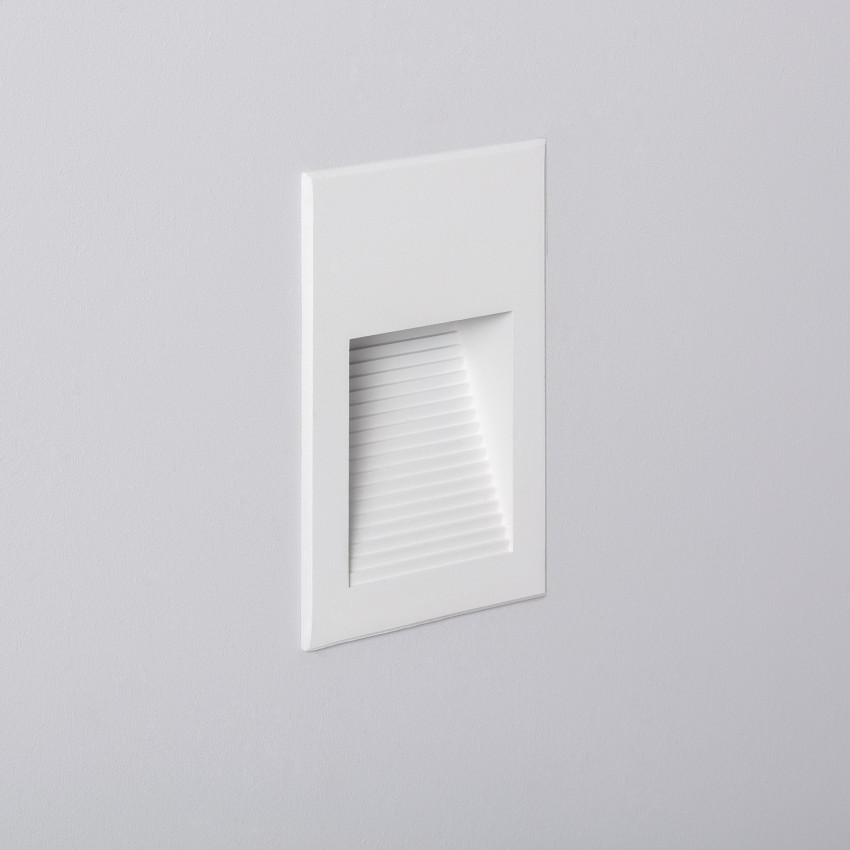 Baliza LED 5W Rectangular de Aluminio Blanco IP65 Goethe