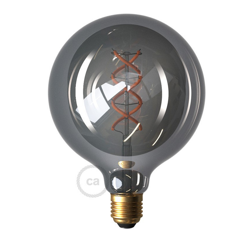 LED-Glühbirne Filament E27 5W 150 lm G125 Dimmbar Smoky Creative-Cables DL700179