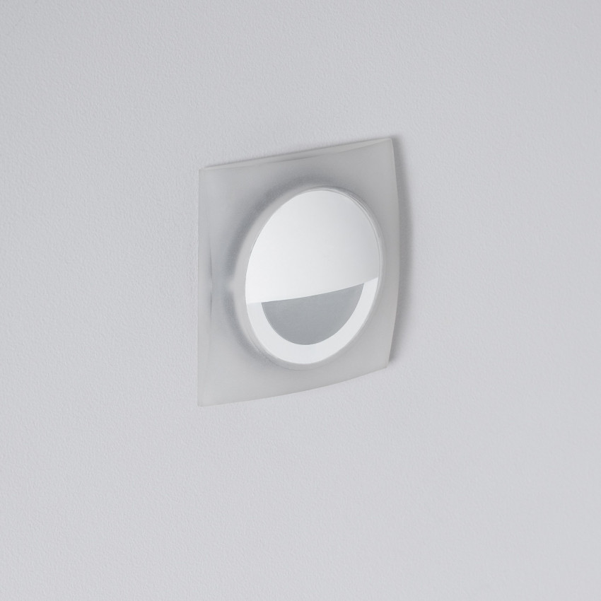 LED-Wandleuchte 3W Quadratisch Aluminium Okkulare Weiß