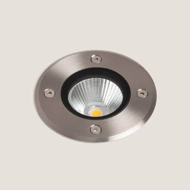 Spot Extérieur LED 6W Encastrable au Sol Scuba Acier Inoxydable Argenté