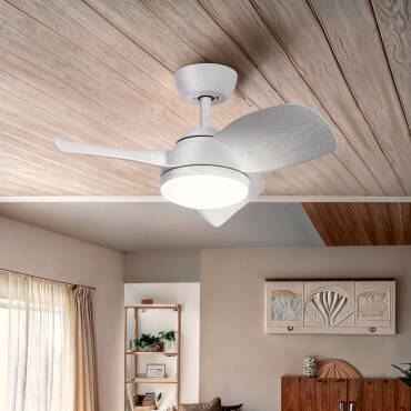 Photographie du produit : Ventilateur de Plafond Silencieux Poros 35W 76cm Motor DC