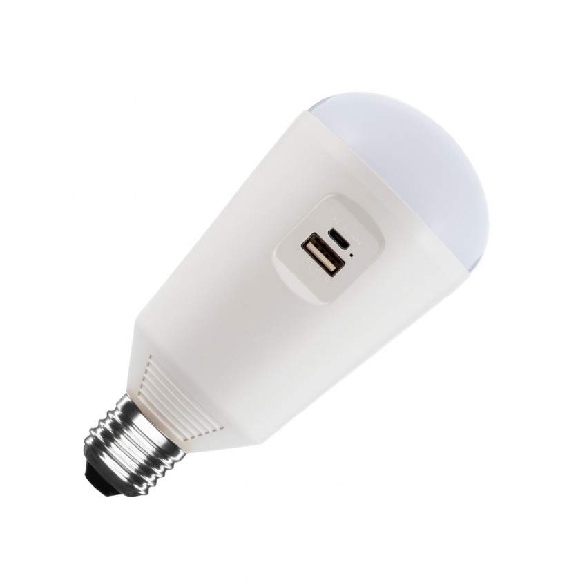 Bombilla LED Portátil con Cargador Solar 7W