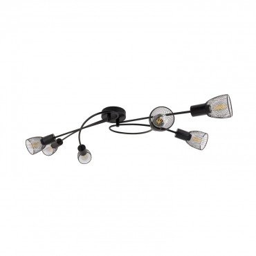 Grid Plafond Lampe Spots De Design Noir 6 QdCxroeEWB