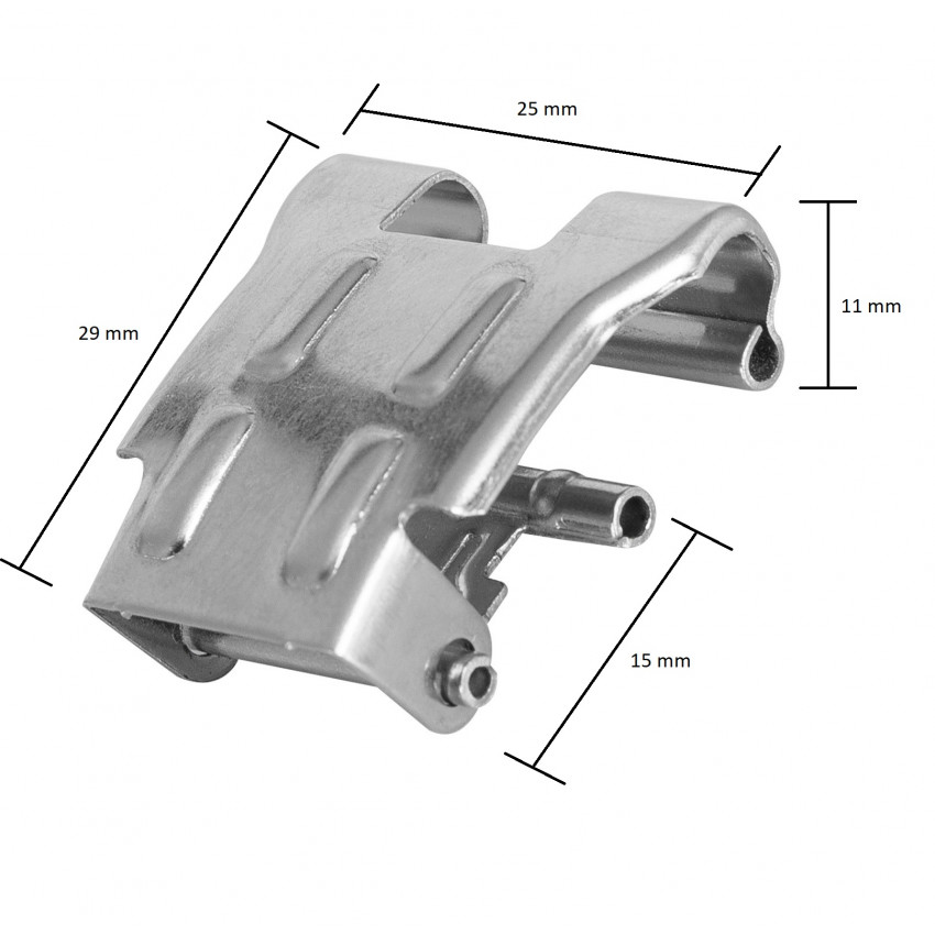 Clip Métallique de Fixation pour Réglette Étanche Ledkia