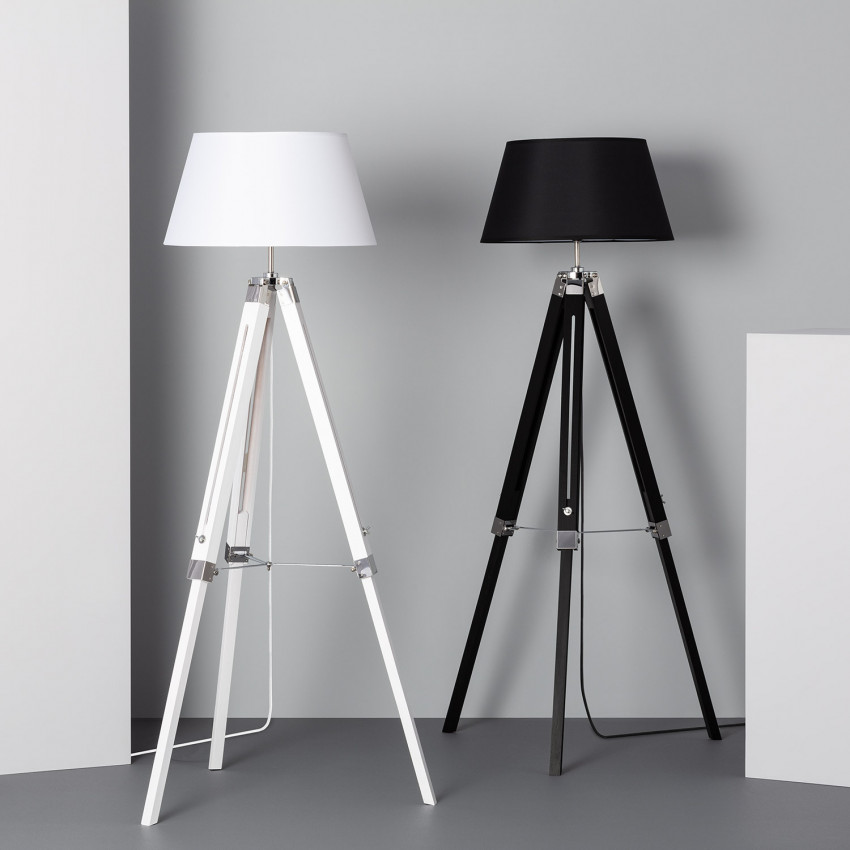 Lampadaire Bois Naweza WiFi avec Variateur